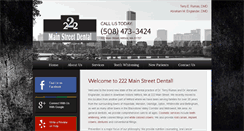 Desktop Screenshot of 222mainstreetdental.com
